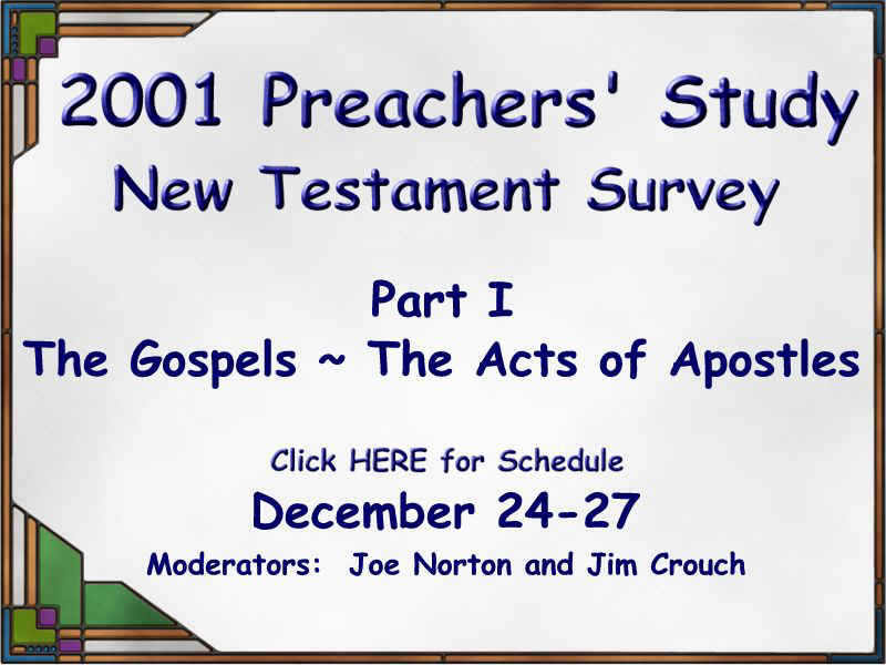 Click HERE for Schedule