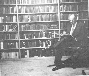 J D Phillips in His Library
